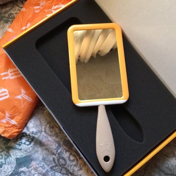 JEFFREE STAR COSMETICS THIRSTY ORANGE POPSICLE CREAMSICLE HAND MIRROR MAKEUP NEW - Picture 2 of 5